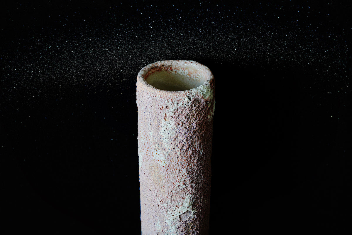 北欧デンマーク陶器Oh Oak IOベース mid narrow（pink-green） – 面影